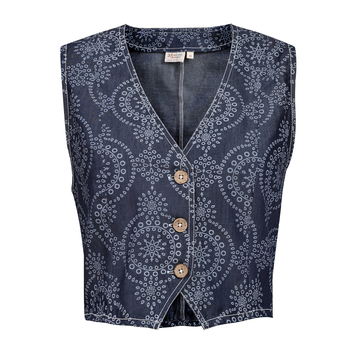 Aromasia Mandala Vest - Handcrafted Garment