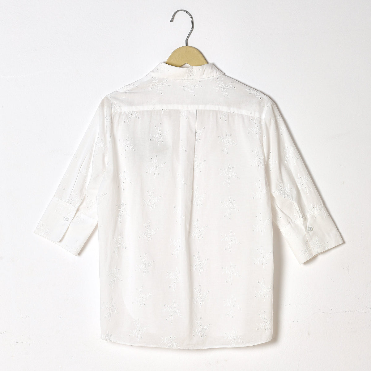 White Schiffli Shirt