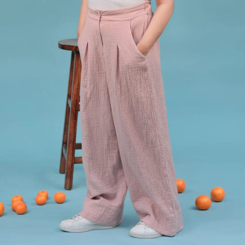 Aromasia Reva Wide Leg Pants - Handcrafted Garment