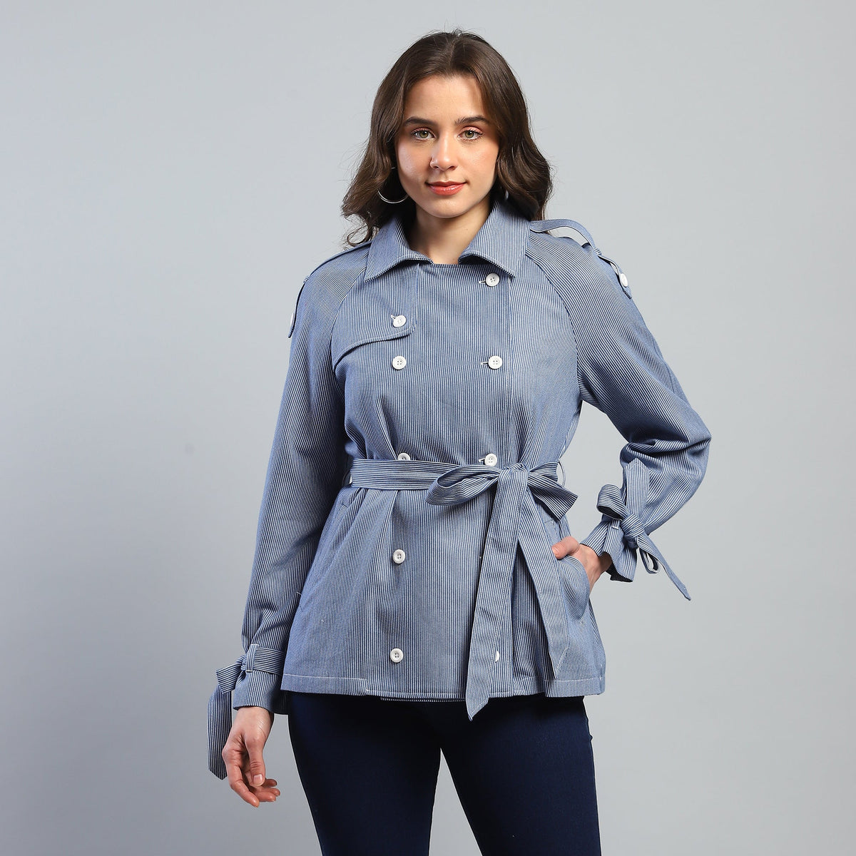 Aromasia The Modern Mariner Trench - Handcrafted Fashion