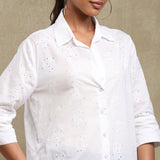 White Schiffli Shirt