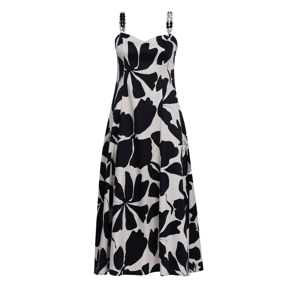 Aromasia Ink & Ivory Dress - Handcrafted Garment
