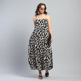 Aromasia Luna Leopard Bubble Dress - Handcrafted Garment
