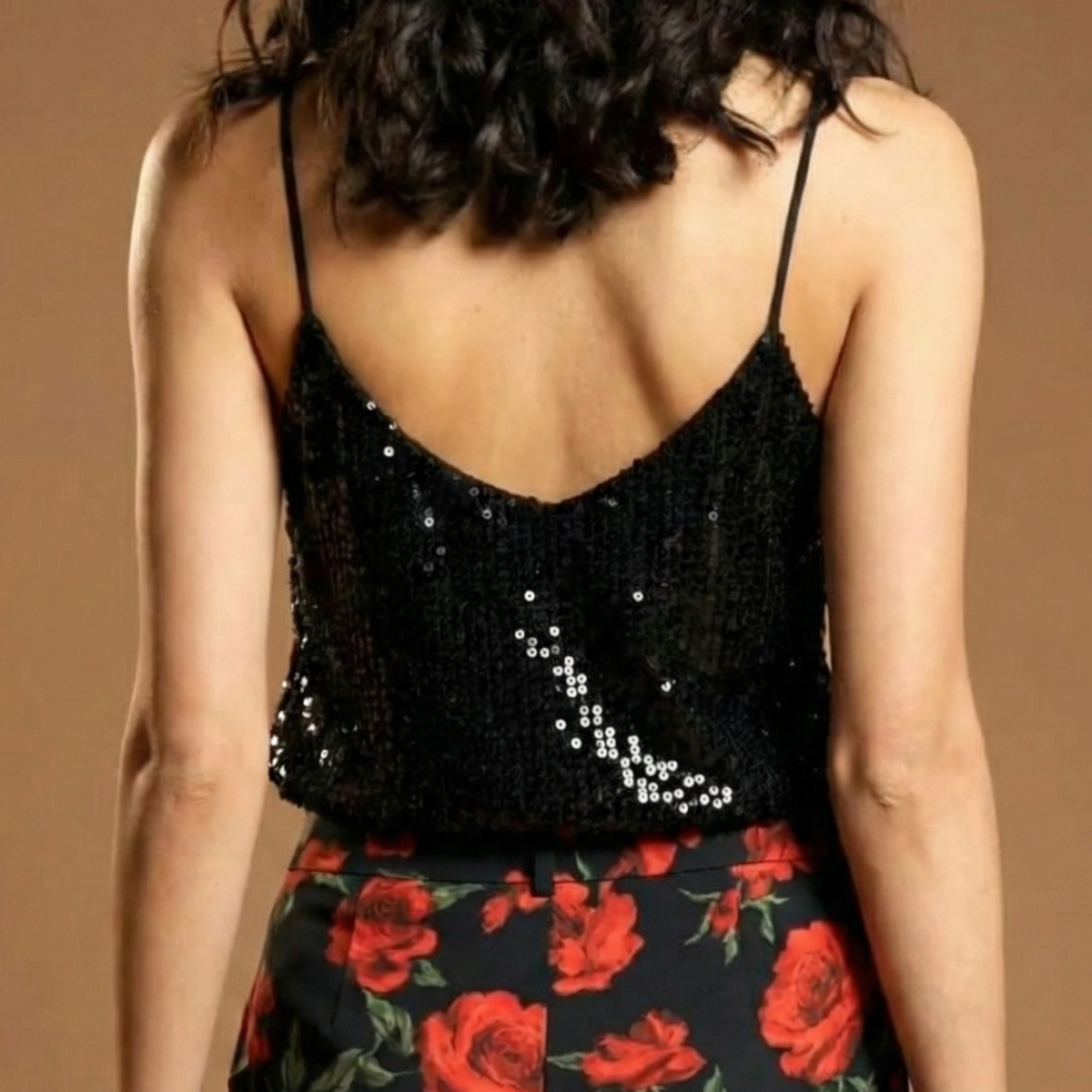 Aromasia Dazzle Sequin Top - Handcrafted Garment