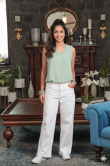 Chhaya Sleeveless Top & Reva Wide Leg Pants Set