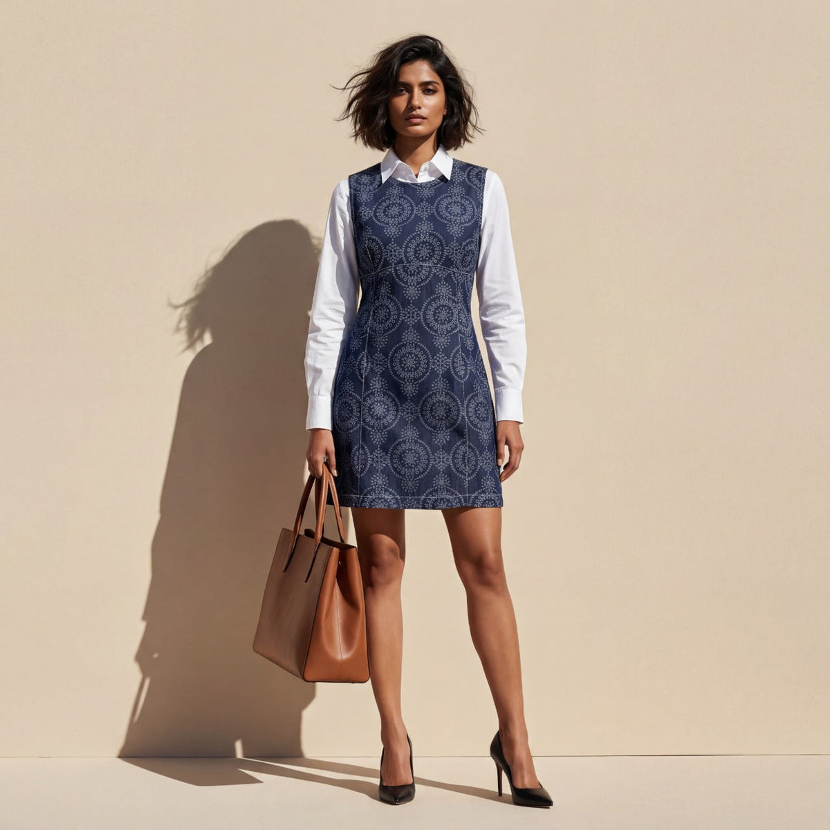 Mandala Denim Dress