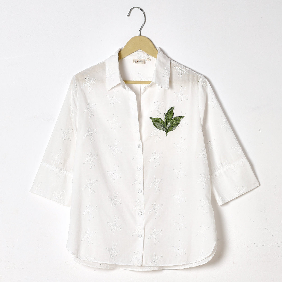 White Schiffli Shirt