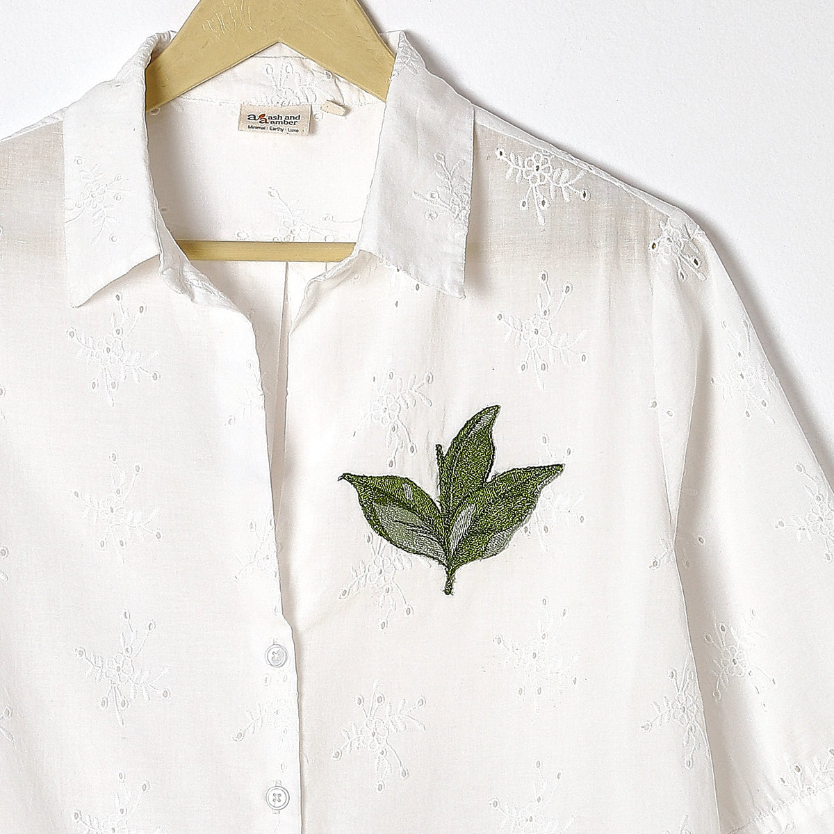White Schiffli Shirt