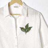 White Schiffli Shirt
