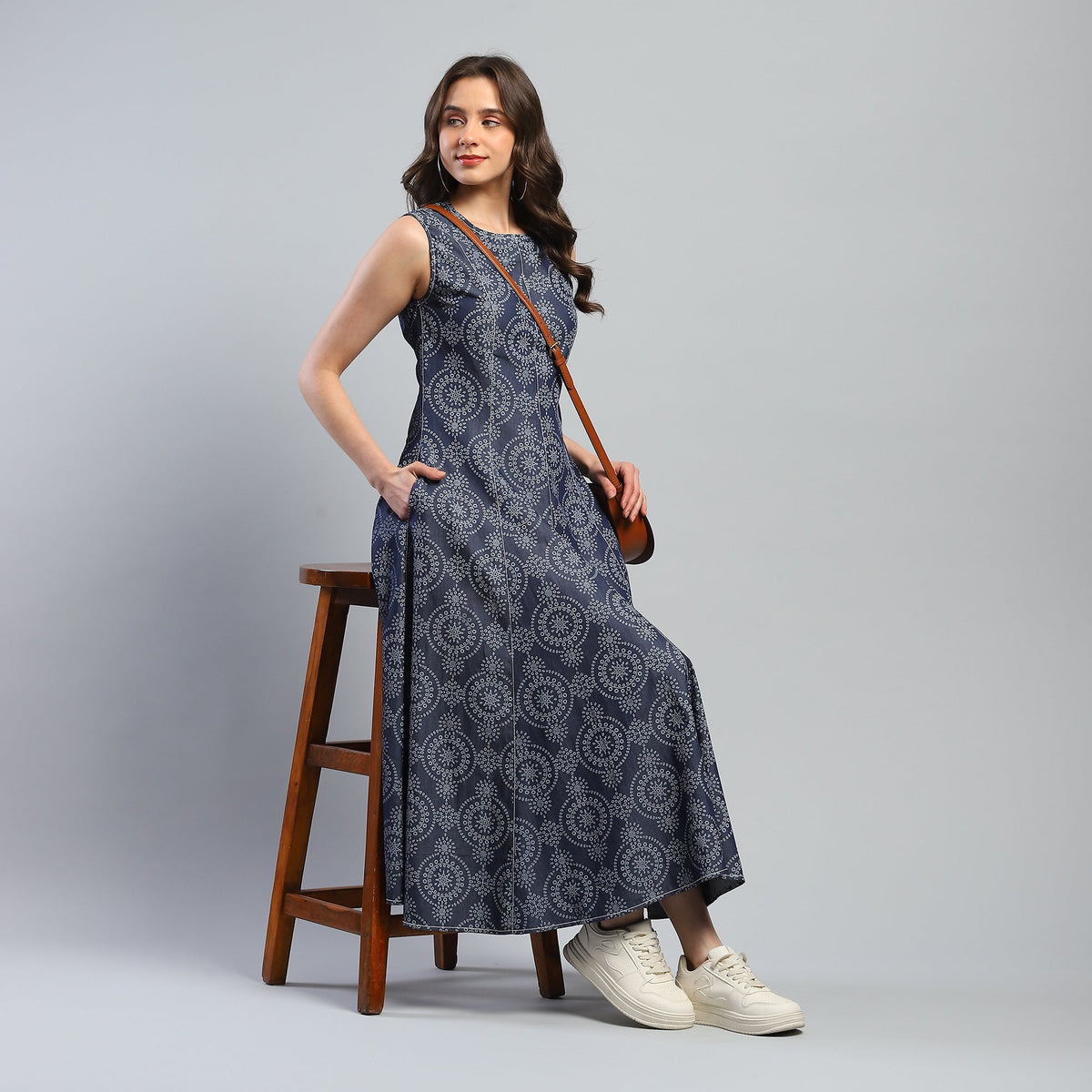 Aromasia Mandala Long Dress - Handcrafted Garment