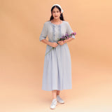 Mira A-Line Flared Frill Dress