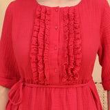 Mira A-Line Flared Frill Dress