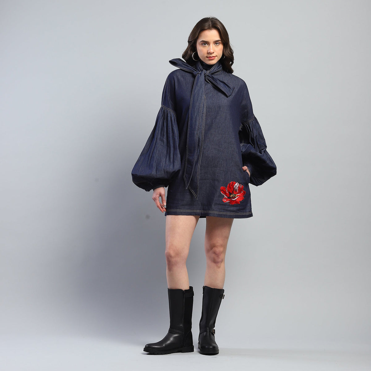 Aromasia Indigo Empress Dress - Handcrafted Fashion