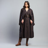Yara Check Midi Dress